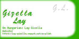 gizella lay business card